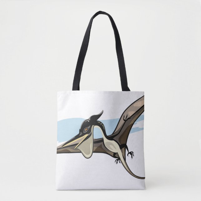 Tote Bag Illustration D'Un Pteranodon Dinosaure. (Devant)