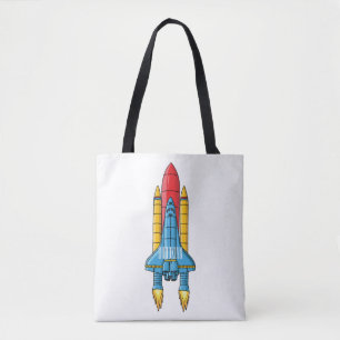Tote Bag Illustration d'un vaisseau de fusées
