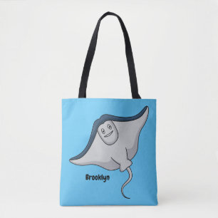 Tote Bag Illustration d'une caricature de poisson stingray