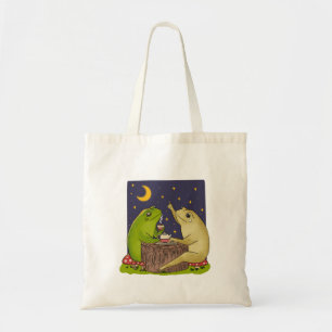 Tote Bag Illustration d'une soirée théâtrale de grenouilles