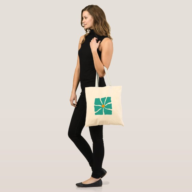 Tote Bag Illustration florale (Devant (modèle))