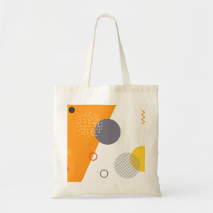Tote Bag Illustration géométrique urbaine, cool, unique, te