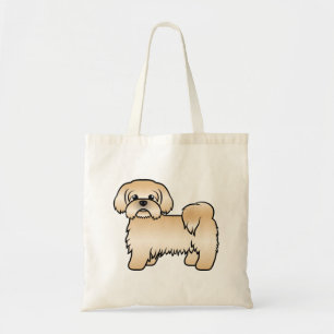 Tote Bag Illustration Gold Shih Tzu Cute Cartoon Chien