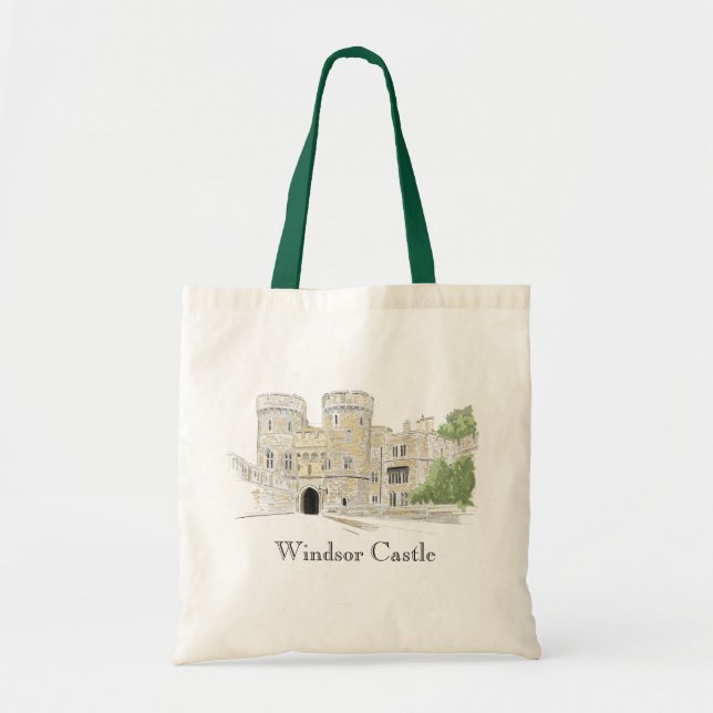 Tote Bag Illustration Iconique Du Château De Windsor (Devant)
