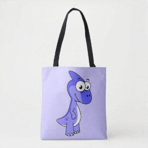 Tote Bag Illustration Mignonne D'Un Parasaurolophus Dinosau