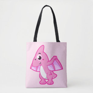 Tote Bag Illustration Mignonne D'Un Pterodactyl.