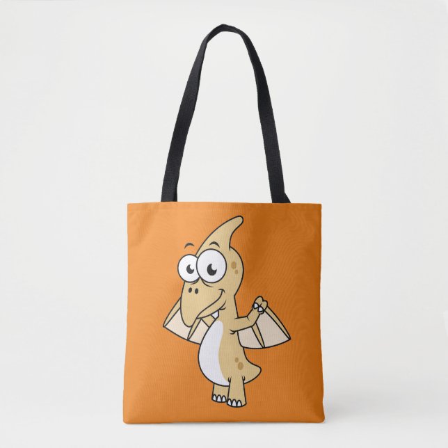 Tote Bag Illustration Mignonne D'Un Pterodactyl. 2 (Devant)