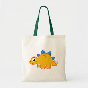 Tote Bag Illustration Mignonne D'Un Stegosaurus.