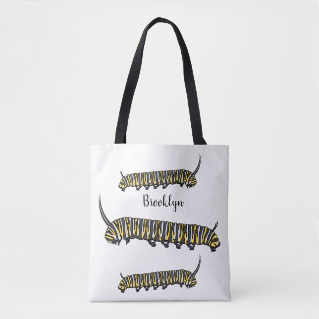 Tote Bag Illustration Monarch caterpillar (Devant)