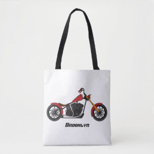 Tote Bag Illustration motocyclette de style hélicoïdal