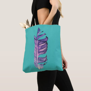 Tote Bag Illustration originale de dessin de plumes