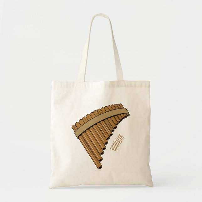 Tote Bag Illustration Pan flûte / panpipes (Devant)