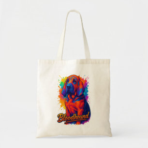 Tote Bag Illustration Pop Art de Bloodhound Vibrant