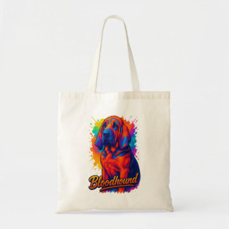 Tote Bag Illustration Pop Art de Bloodhound Vibrant