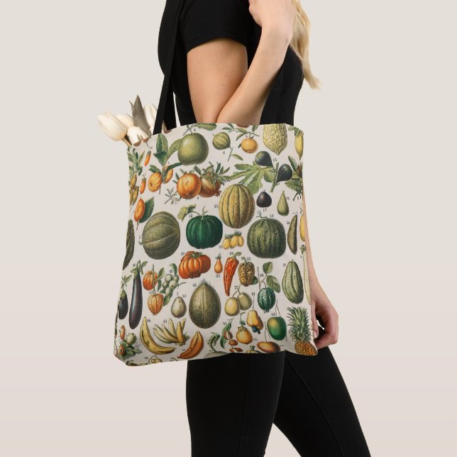 Tote Bag Illustration scientifique végétale des fruits (De près)