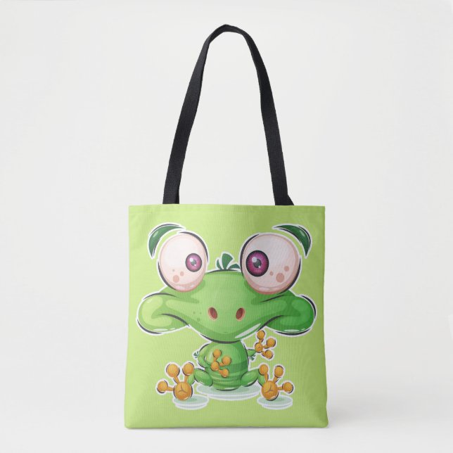 Tote Bag Illustration Super Cute Froggie (Devant)