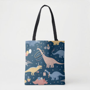 Tote Bag Illustration vintage avec la fête d'anniversaire
