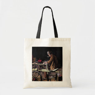 Tote Bag "Illustration vintage de la broyeur de couteau"
