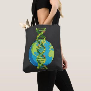 Tote Bag Illustration vintage de l'ADN de la Terre pour la
