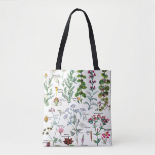 Tote Bag Illustrations botaniques - usines de Larousse