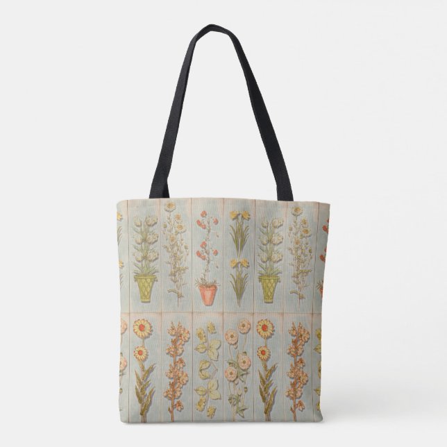 Tote Bag Illustrations de Plante vintage rustique (Dos)