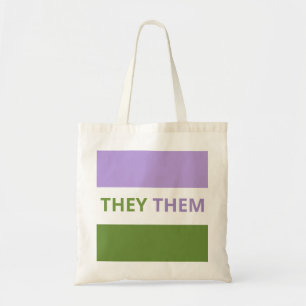 Tote Bag Ils/Eux font des reportages sur le drapeau fémini