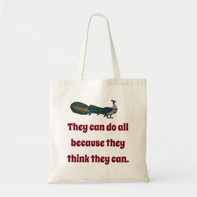 Tote Bag Ils Peuvent Tout Faire Parce Qu'Ils Pensent - Conf (Devant)