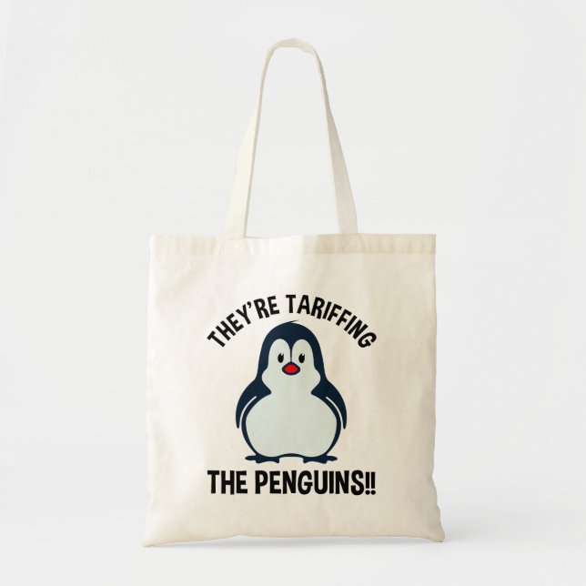 Tote Bag Ils sont en train de dévorer les pingouins ! ! (Devant)