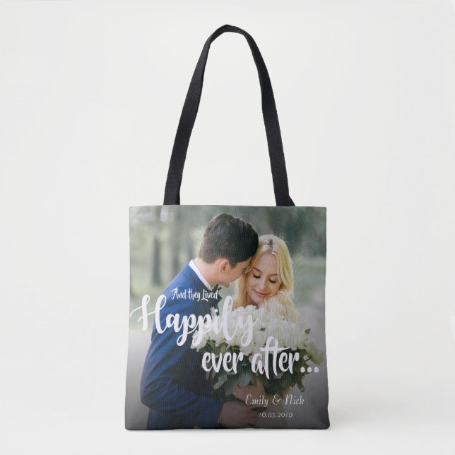 Tote Bag Ils Vivaient Heureux Jamais Après Le Mariage Photo (Devant)