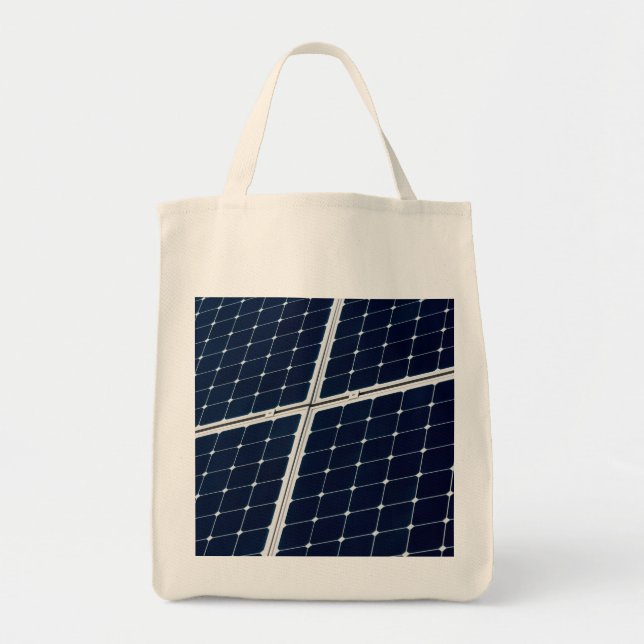 Tote Bag Image amusante d'un panneau solaire (Devant)