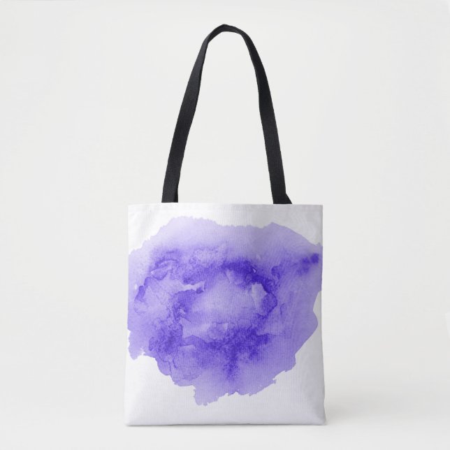 Tote Bag Image arrière - plan Abstraite aquarelle avec un l (Devant)