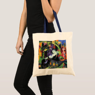 Tote Bag Image avec du bétail par Franz Marc, Art Vintage