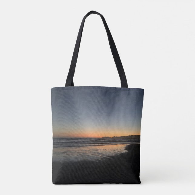 Tote Bag Image De Dusk Jusqu'À La Lumière Du Jour À La Plag (Dos)