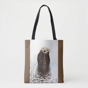 Tote Bag Image de la faune de Cute Otter