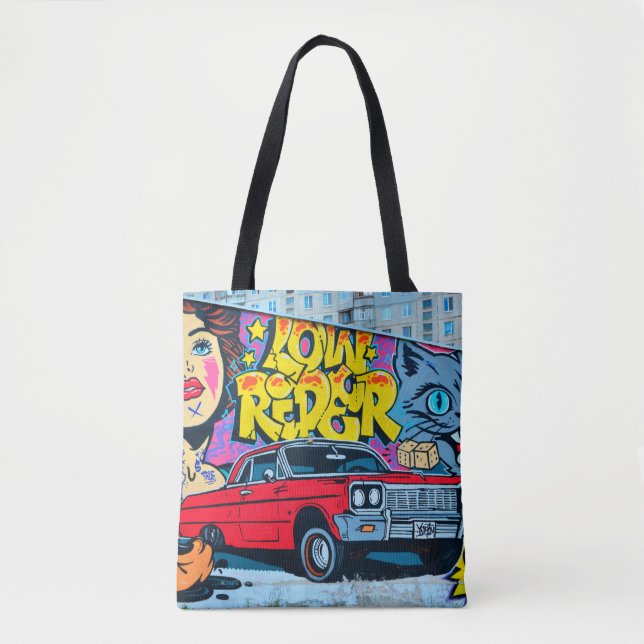 Tote Bag Image détaillée du dessin de graffiti. Conceptuel  (Devant)