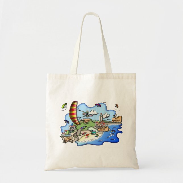 Tote bag image du site de parapente de Roquebrune (Devant)