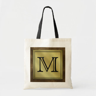 Tote Bag Image faite sur commande imprimée de monogramme.
