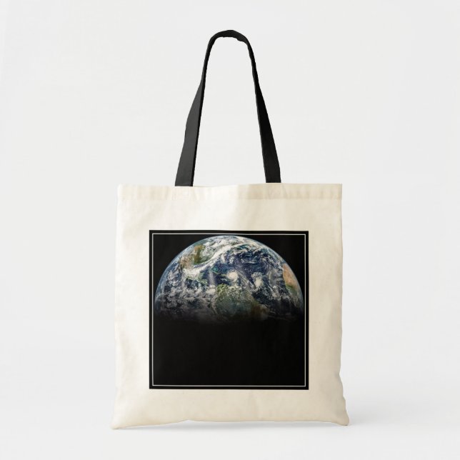 Tote Bag Image Mosaïque De La Planète Terre Avec 3 Ouragans (Devant)