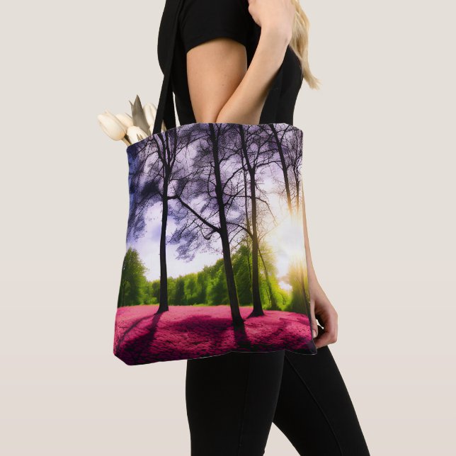 Tote Bag Image personnalisée à deux faces Nature personnali (De près)