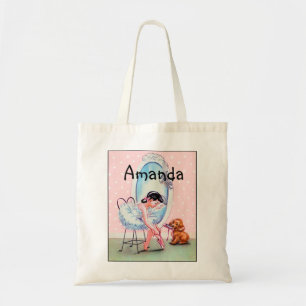 Tote Bag Image vintage Fourre-tout de ballerine