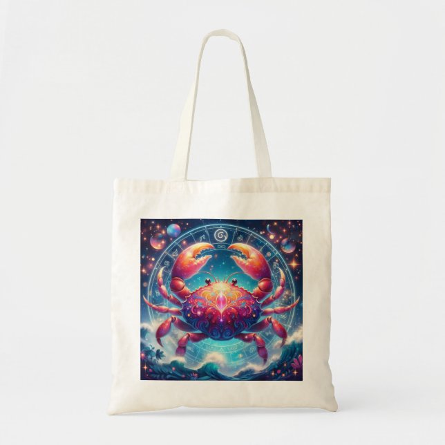 Tote bag imagen signo Cáncer (Devant)