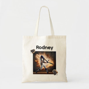 Tote Bag Images du nom Rodney et de baseball
