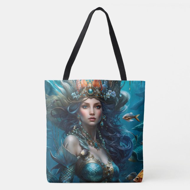 Tote Bag Imaginaire Belle Mermai Princesse (Devant)