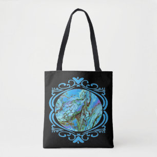 Tote Bag Imaginaire bleu Fourre-tout deux