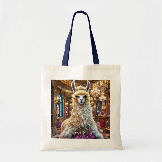 Tote Bag Imaginaire Cute Drama Llama Queen (Devant)