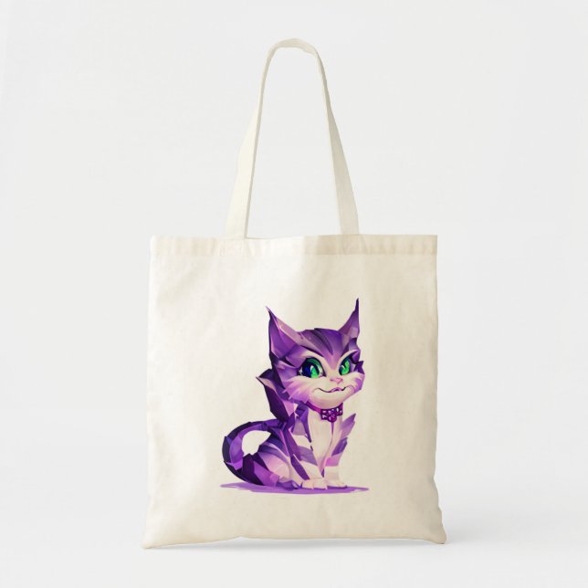 Tote Bag Imaginaire Cute Kawaii bébé Cheshire chaton chaton (Devant)