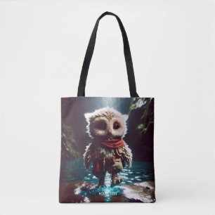 Tote Bag Imaginaire Cute Owl Adventurer Water