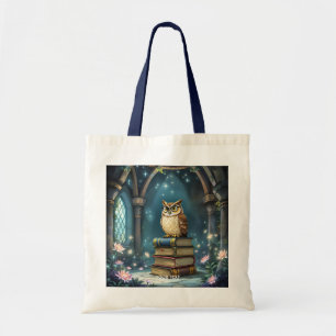 Tote Bag Imaginaire Cute Owl Glasses Livres
