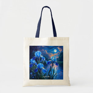 Tote Bag Imaginaire Cute River Blue Irises