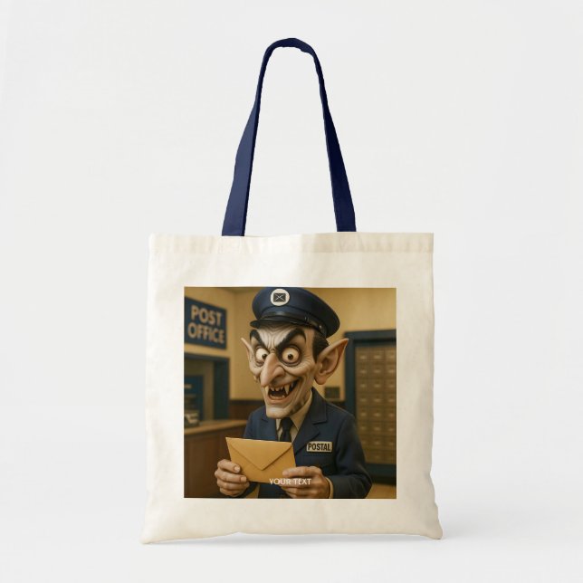 Tote Bag Imaginaire Cute Strange Postal Worker (Devant)